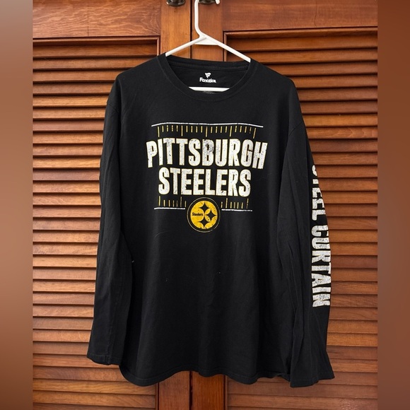 Reebok Other - Pittsburgh Steelers Men’s  Black Long Sleeve Shirt
